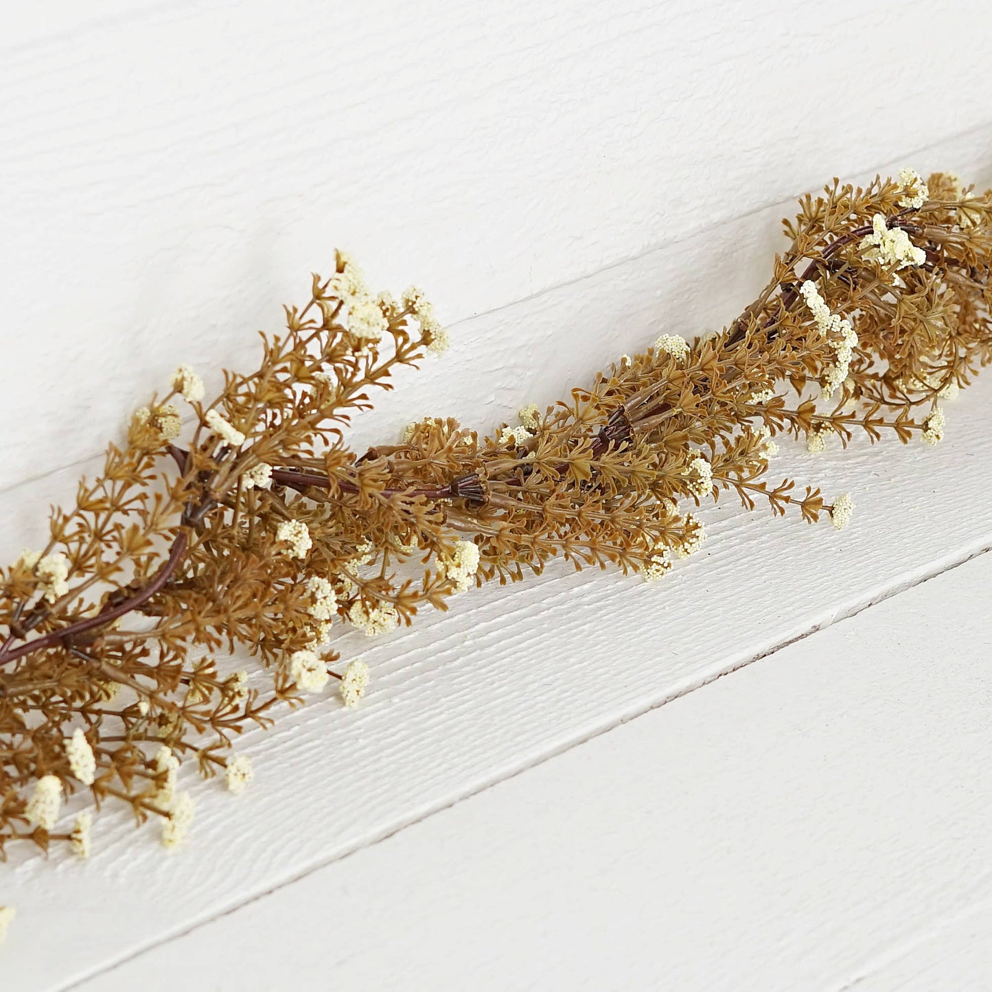 ISB69351-5.5ft long garland-Millet Heather-CREAM COLOR