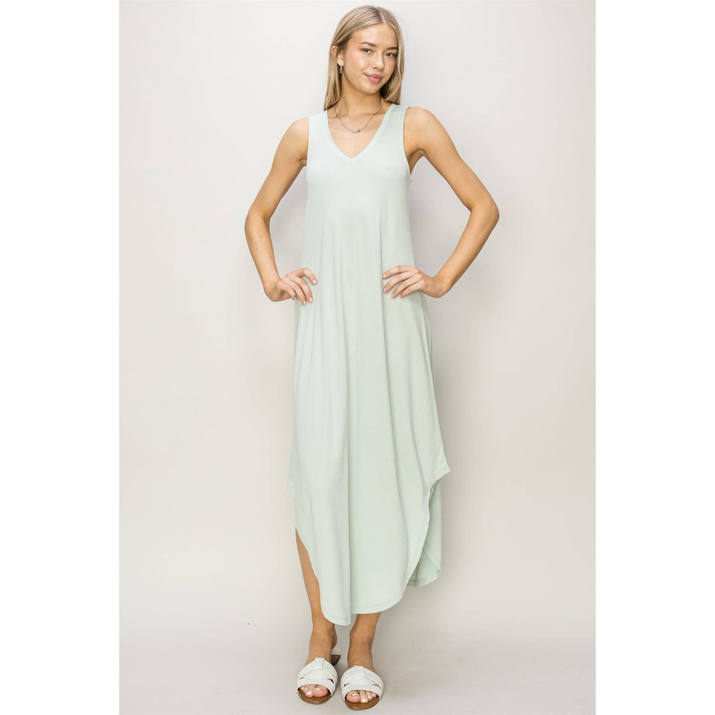 Minimalist Modal Bump Friendly Midi, Mint