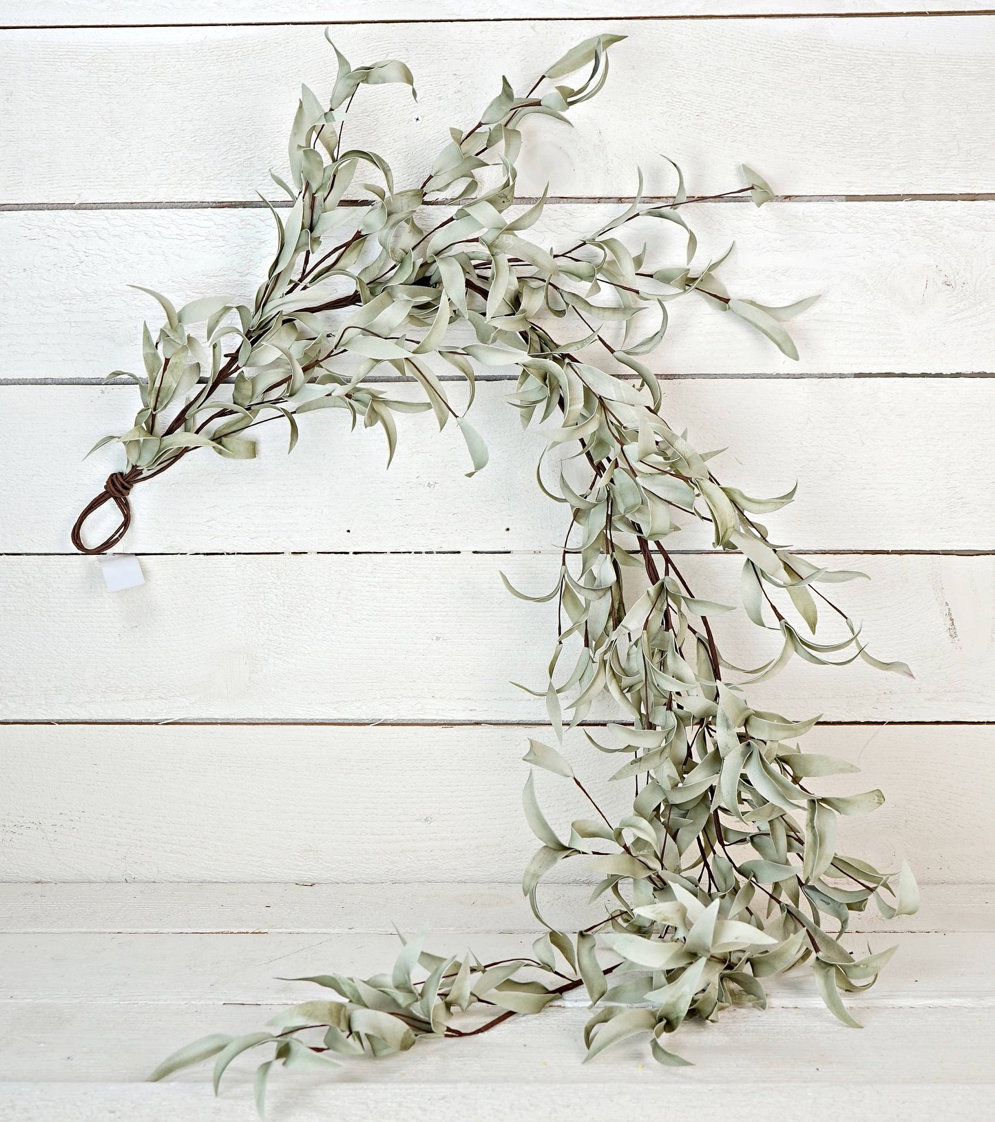 ISB72661- 4.5ft Flocked Herb Leaves Garland