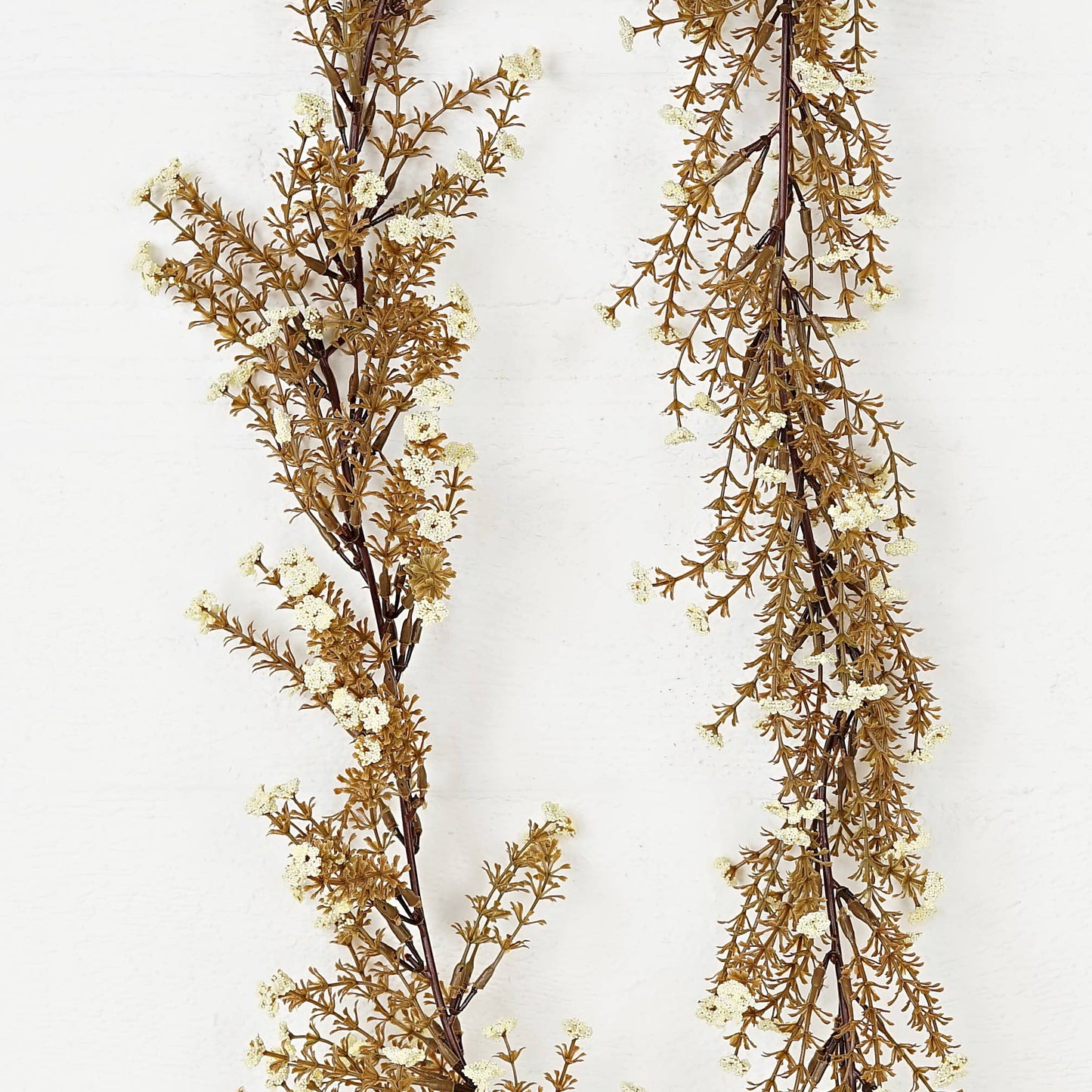 ISB69351-5.5ft long garland-Millet Heather-CREAM COLOR