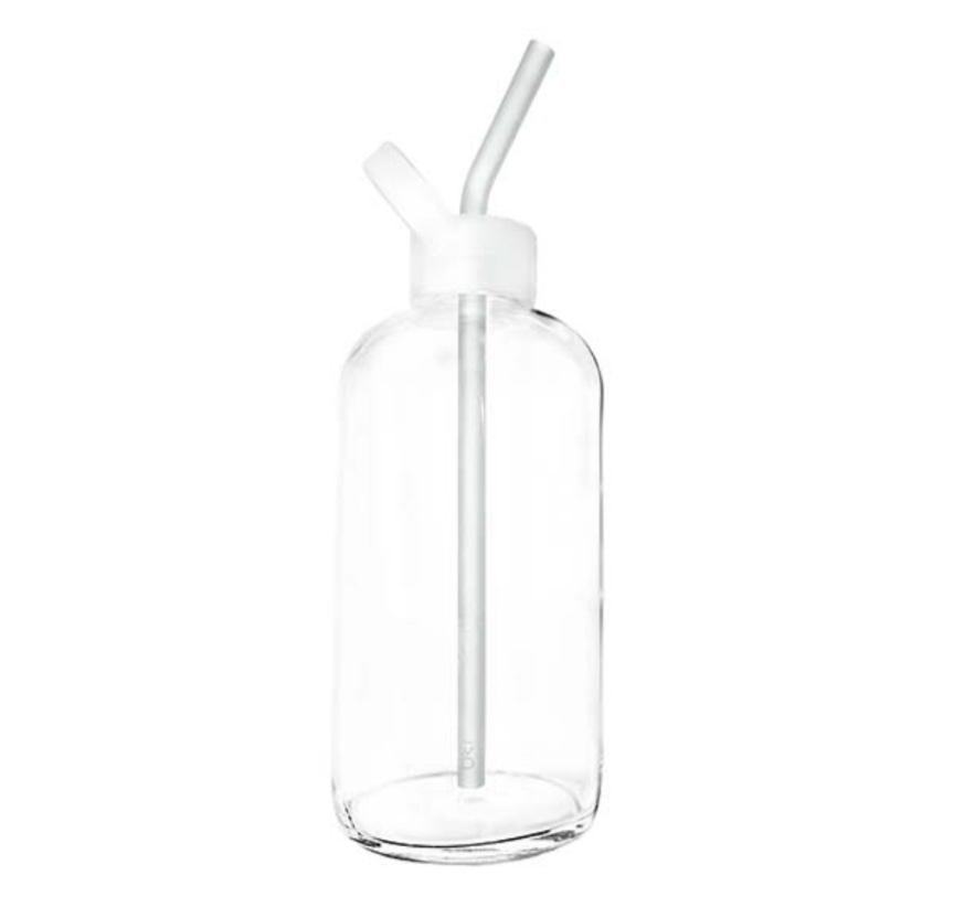 bkr Frost Silicone Straws, 1L (32 oz) Bottle, 3-Pack