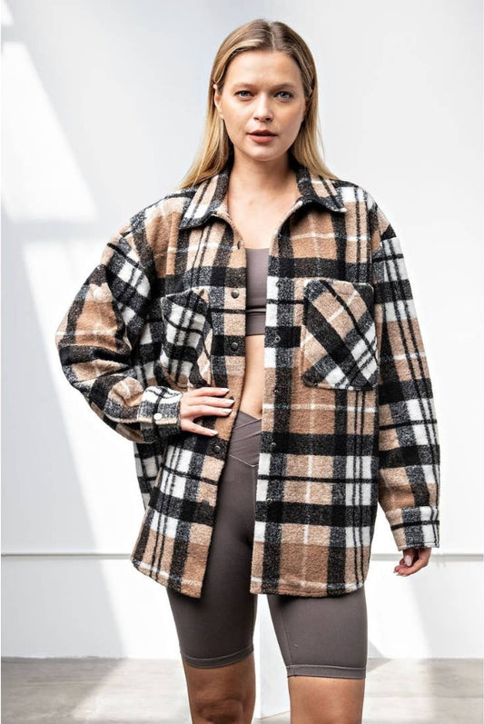 Rae Mode Plaid Shacket