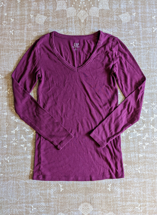 GAP Maternity Basic Long Sleeve Top, XS