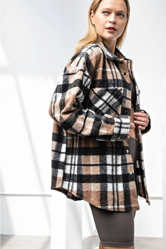 Rae Mode Plaid Shacket