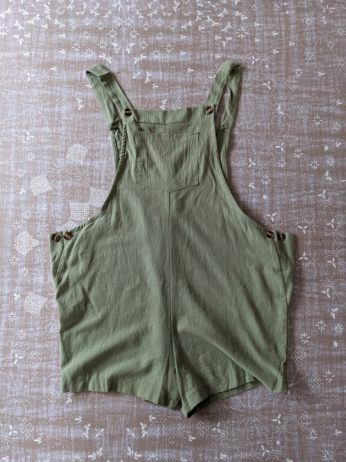 The One That's 100% Cotton Mama Romper by haute bump, Olive