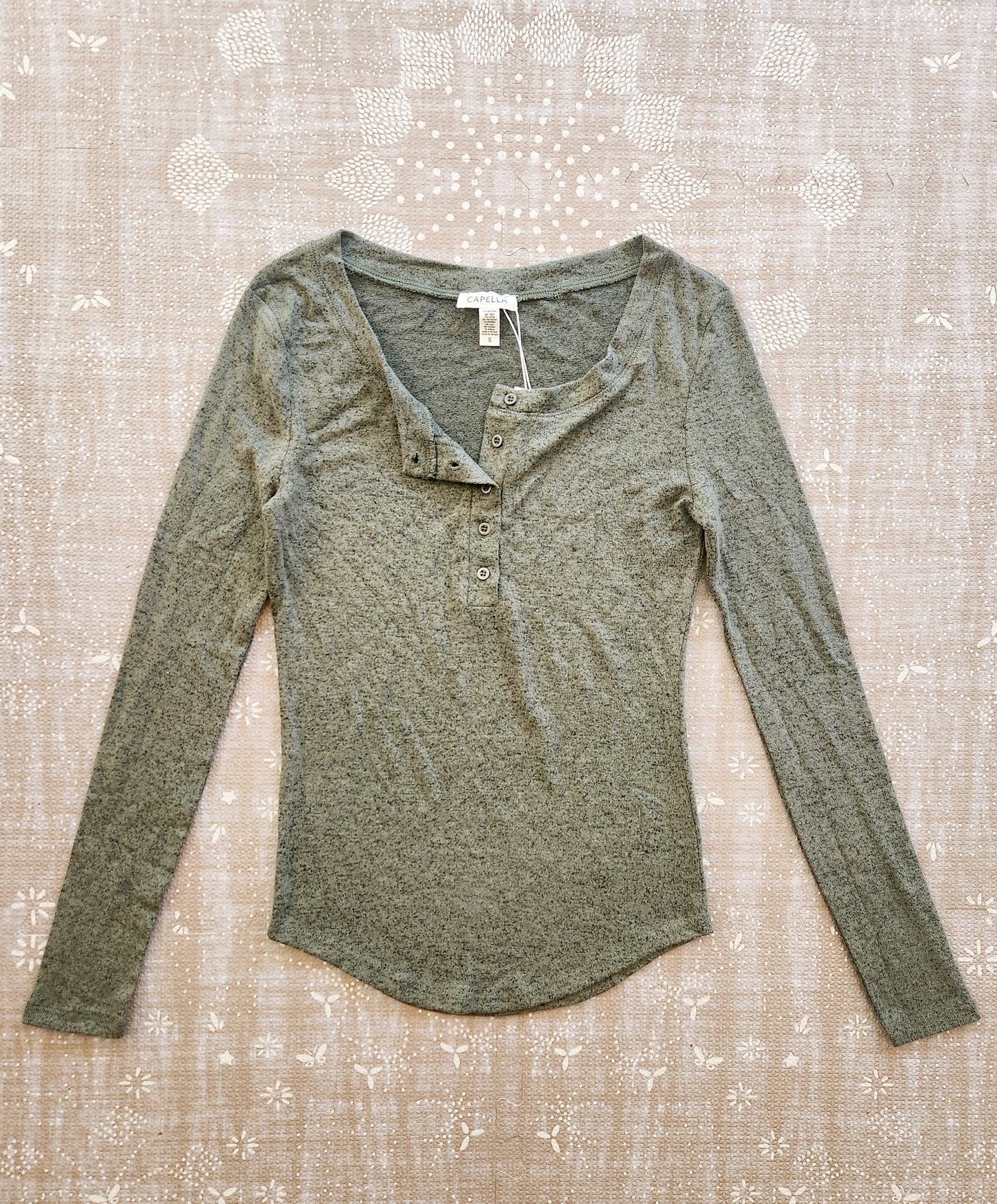 Hacci Soft Knit Nursing Friendly Top, Olive