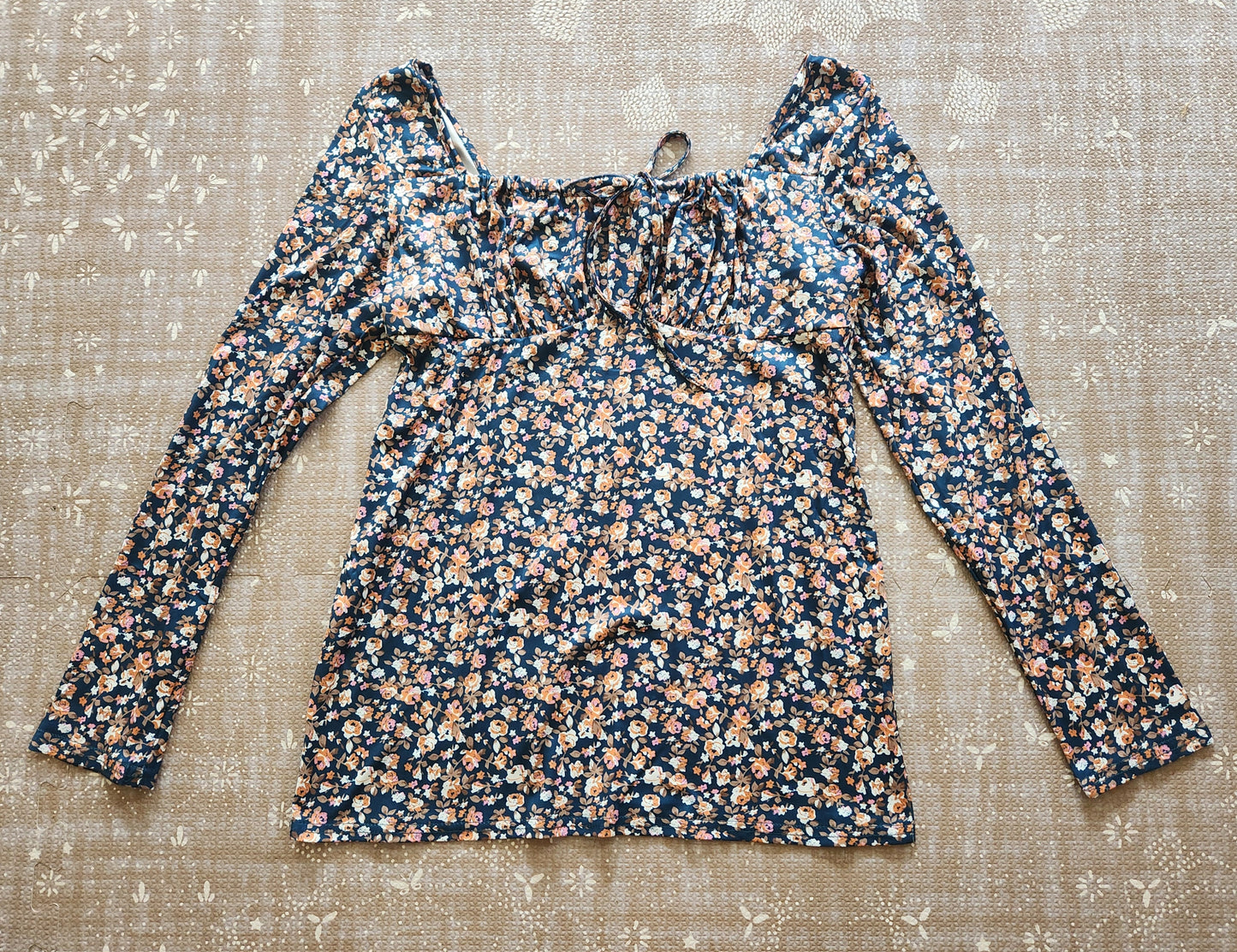 Ditsy Floral Peasant Style Maternity Blouse