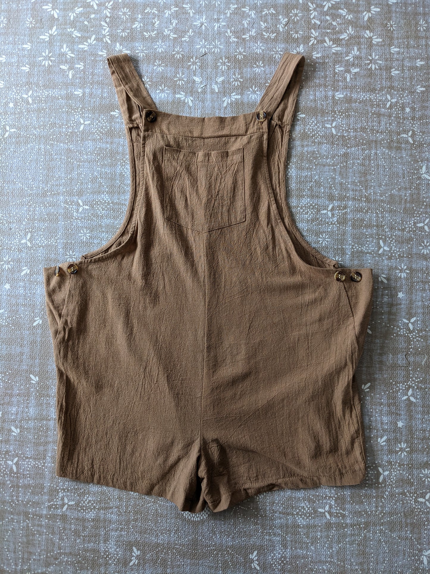 The One That's 100% Cotton Mama Romper by haute bump, Cognac