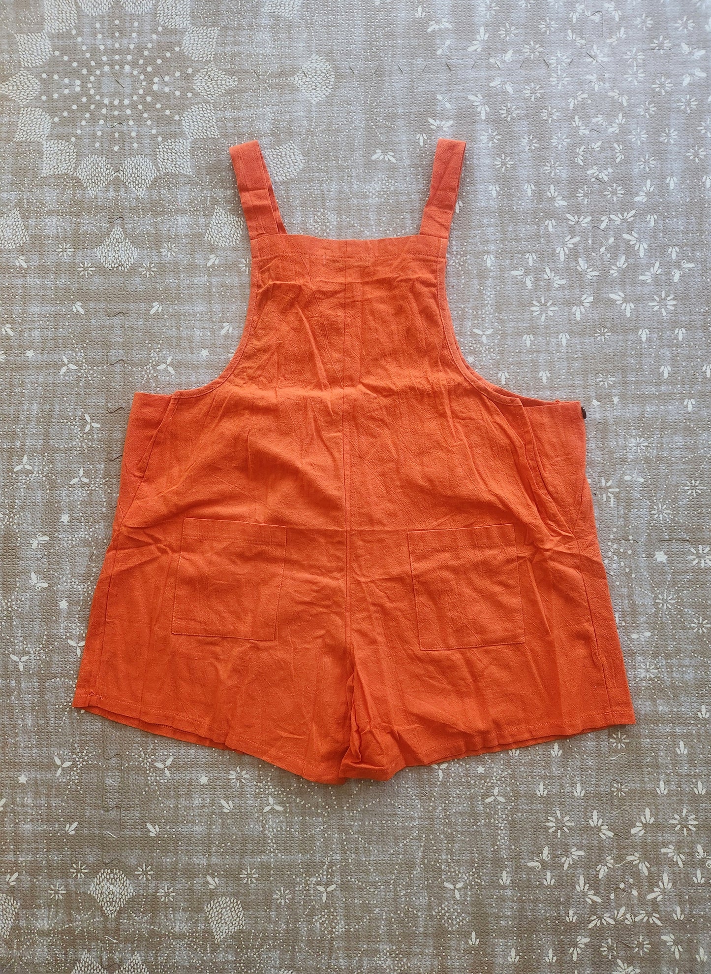 The One That's 100% Cotton Mama Overalls by haute bump, Tangerine