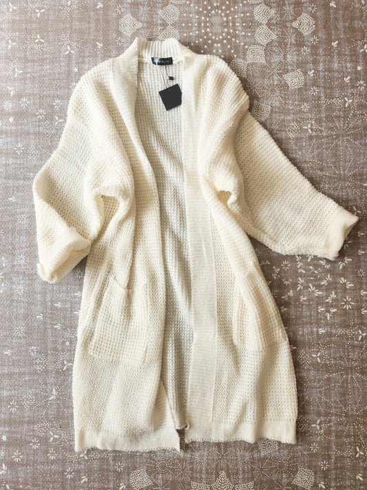 Loose Knit Cotton Mama Cardigan