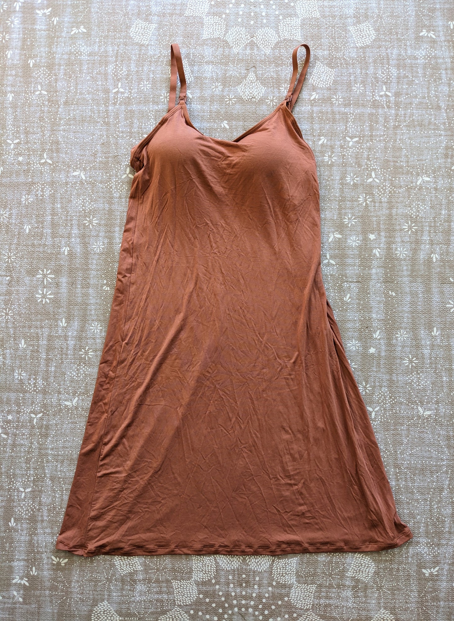 Modal Viscose "Basic B" Maternity & Nursing Dress by haute bump, Caramel